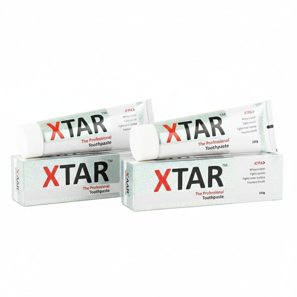 ICPA Xtar Whitening Toothpaste |Helps Remove Surface Stains | Whitens Teeth, Enamel Safe | For Daily Use100 Gm (Pack of 2)