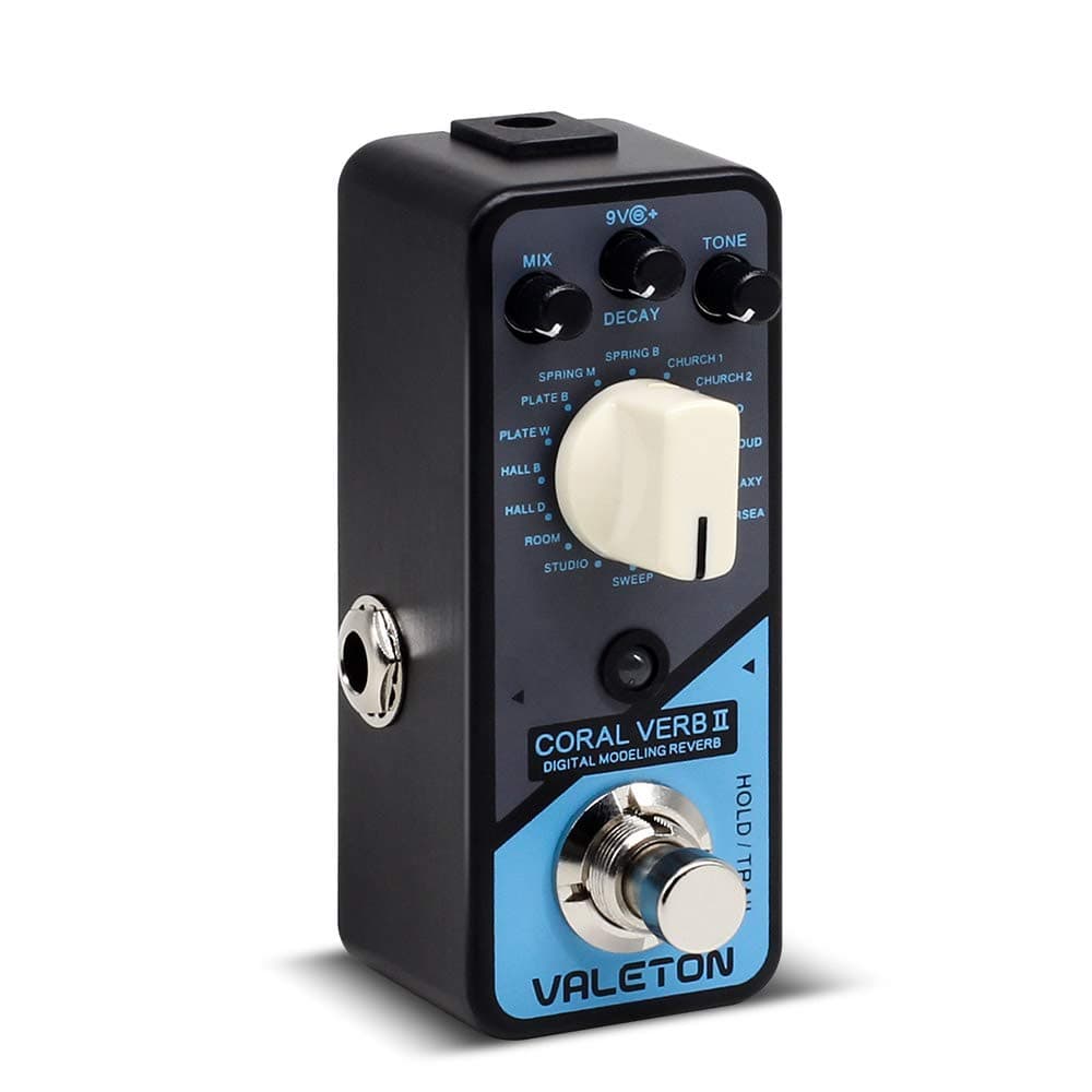 Valeton Coral Verb II Digital Reverb Guitar Effects Pedal