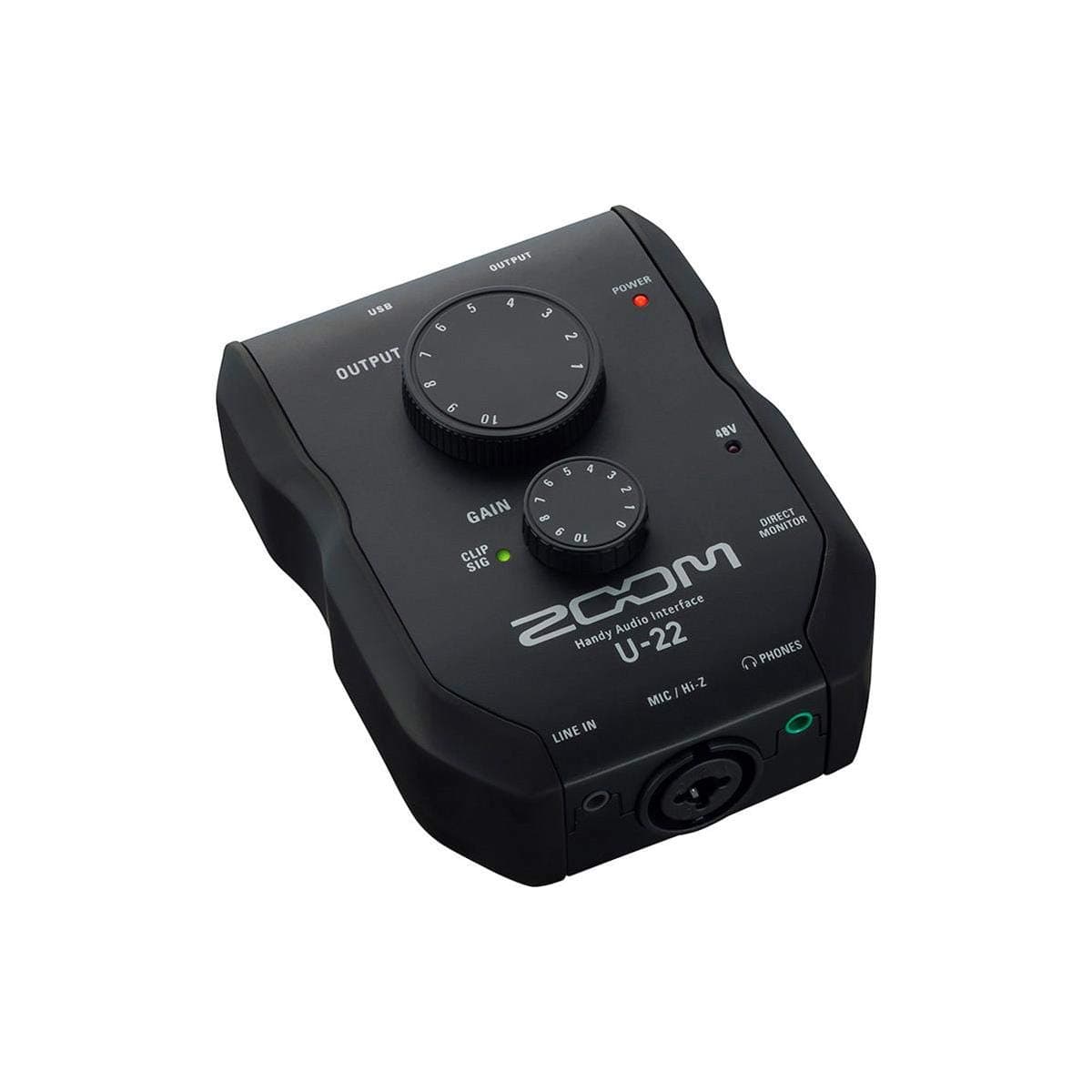 Zoom U-22 Handy Audio Interface, Black