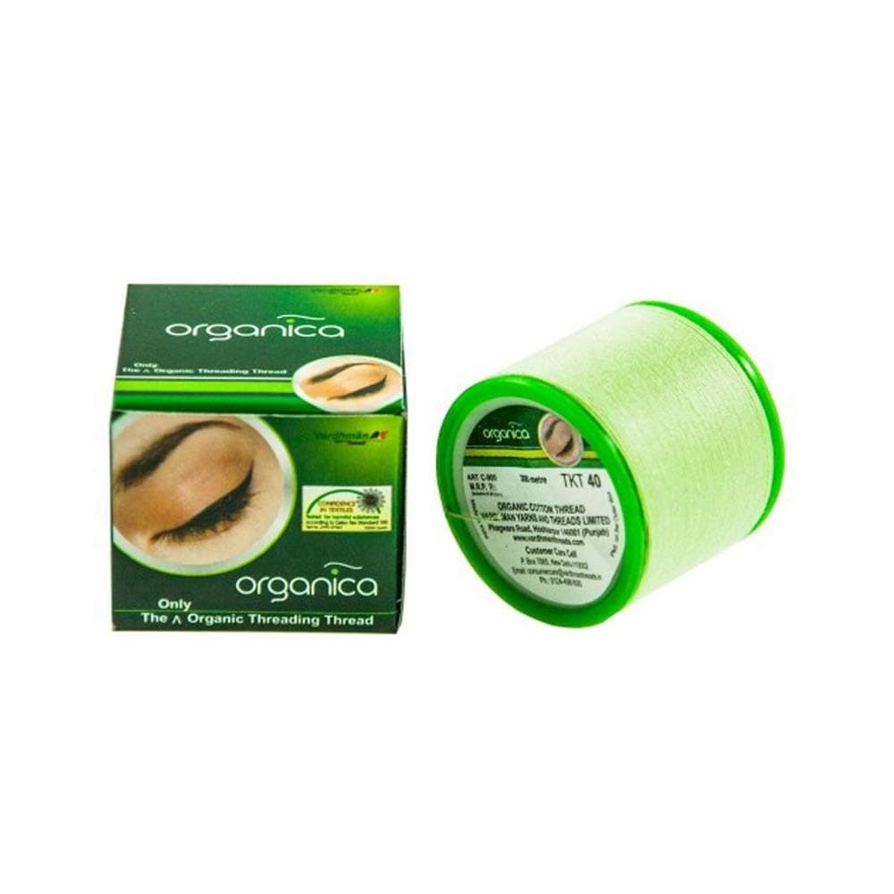 Organica Cotton Face & Eyebrow Threading Thread Organic, 9 Gram, Green
