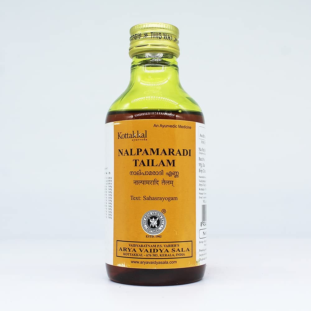 Nalpamaradi Tailam-200ML, (Pack Of 2), Of Arya Vaidya Sala Kottakkal and get Golden Oldie Herbs®, Sukanthi Pills-1gm