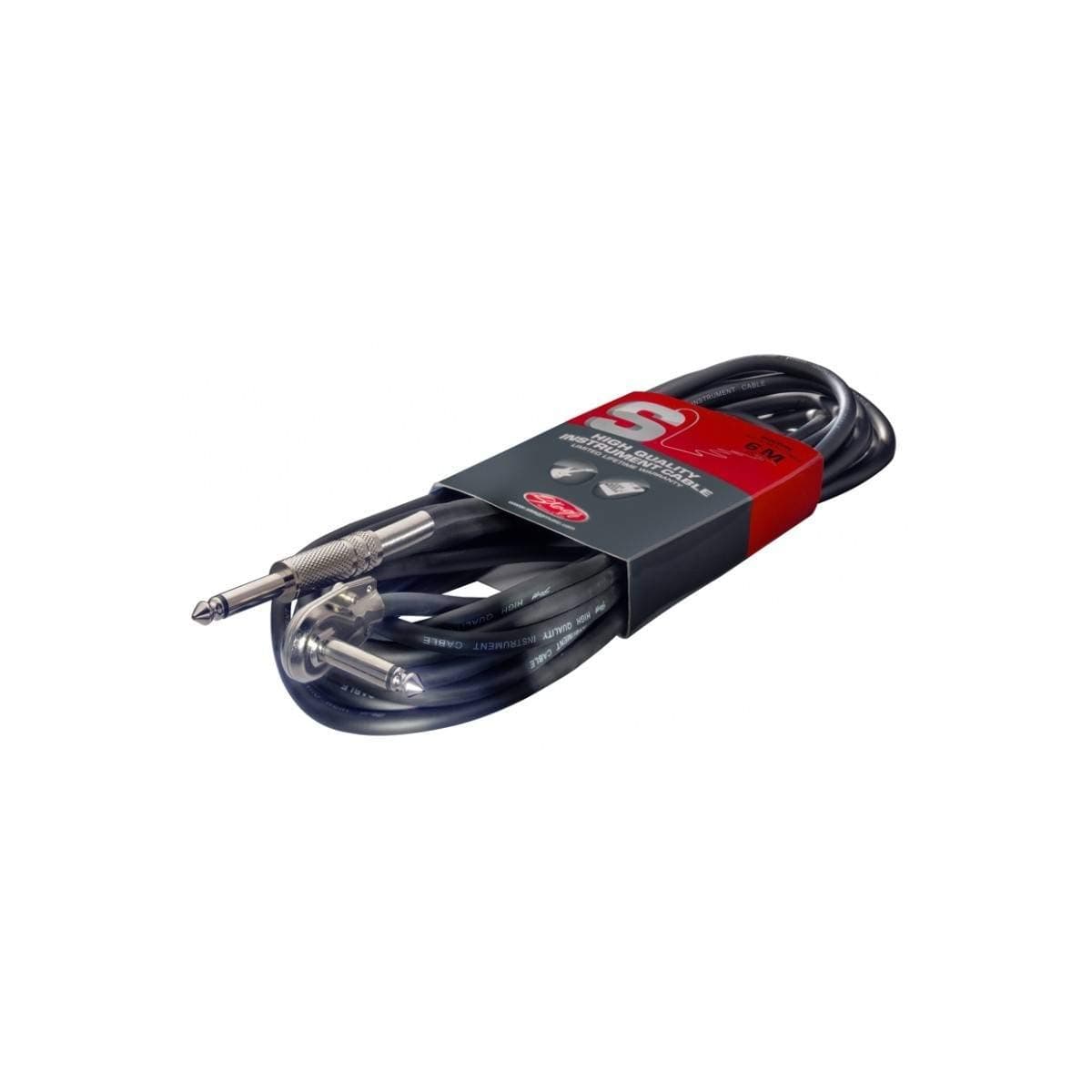 Stagg SGC6PL DL Deluxe Instrument Cable, 6m, multi-colored