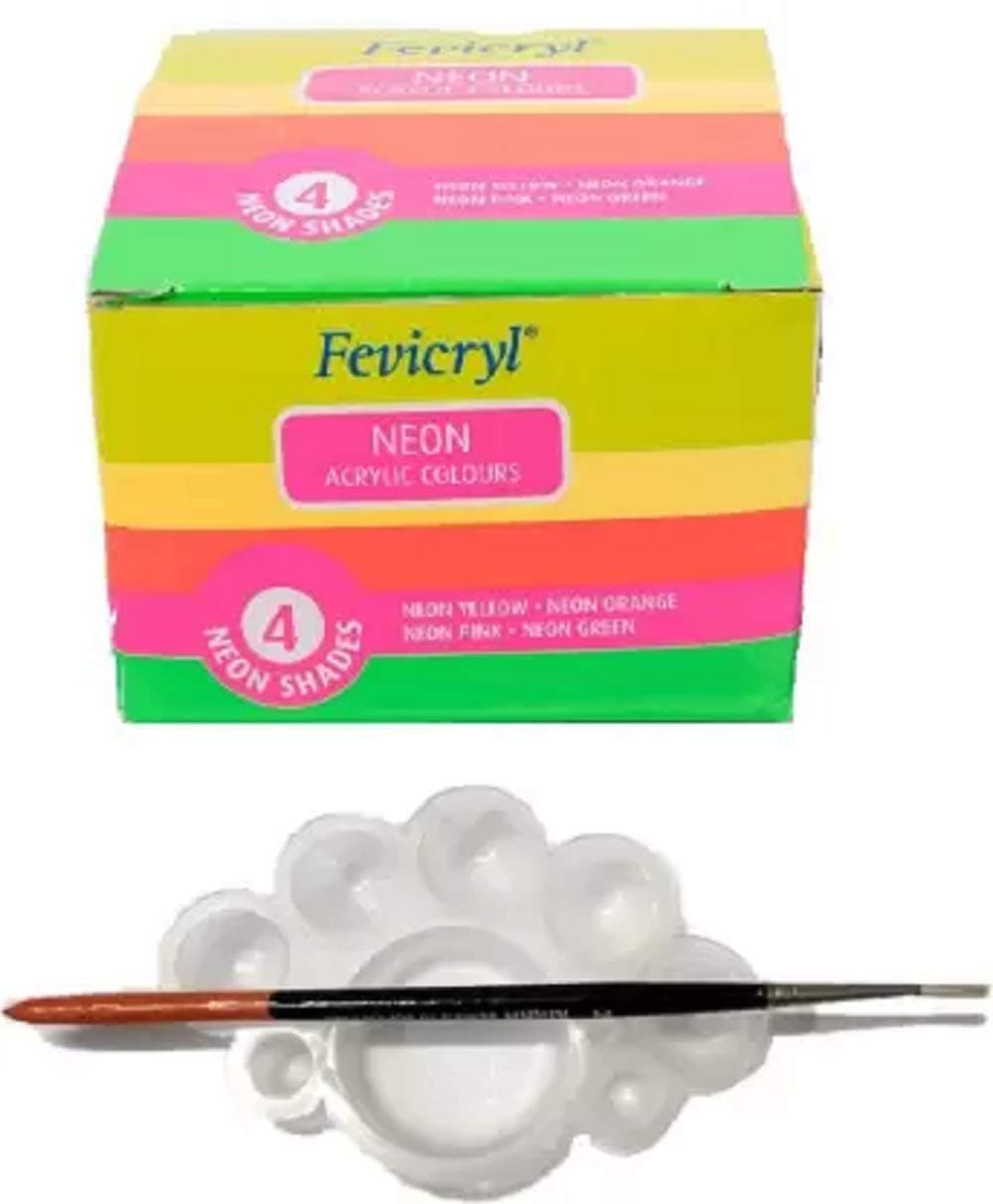 Fevicryl 4 Shades Neon Colour Set (Set of 4)