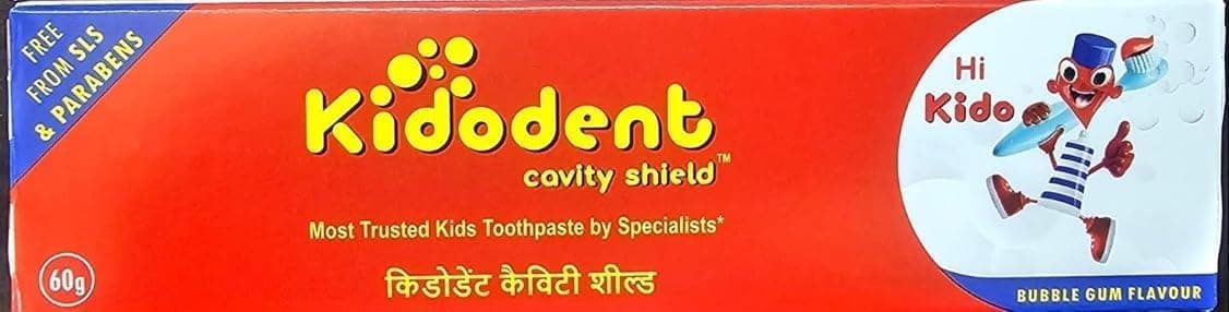Kidodent Toothpaste for Kids - Cavity Shield Formula for Stronger Teeth & Fresh Breath | 60g, Pack of 1