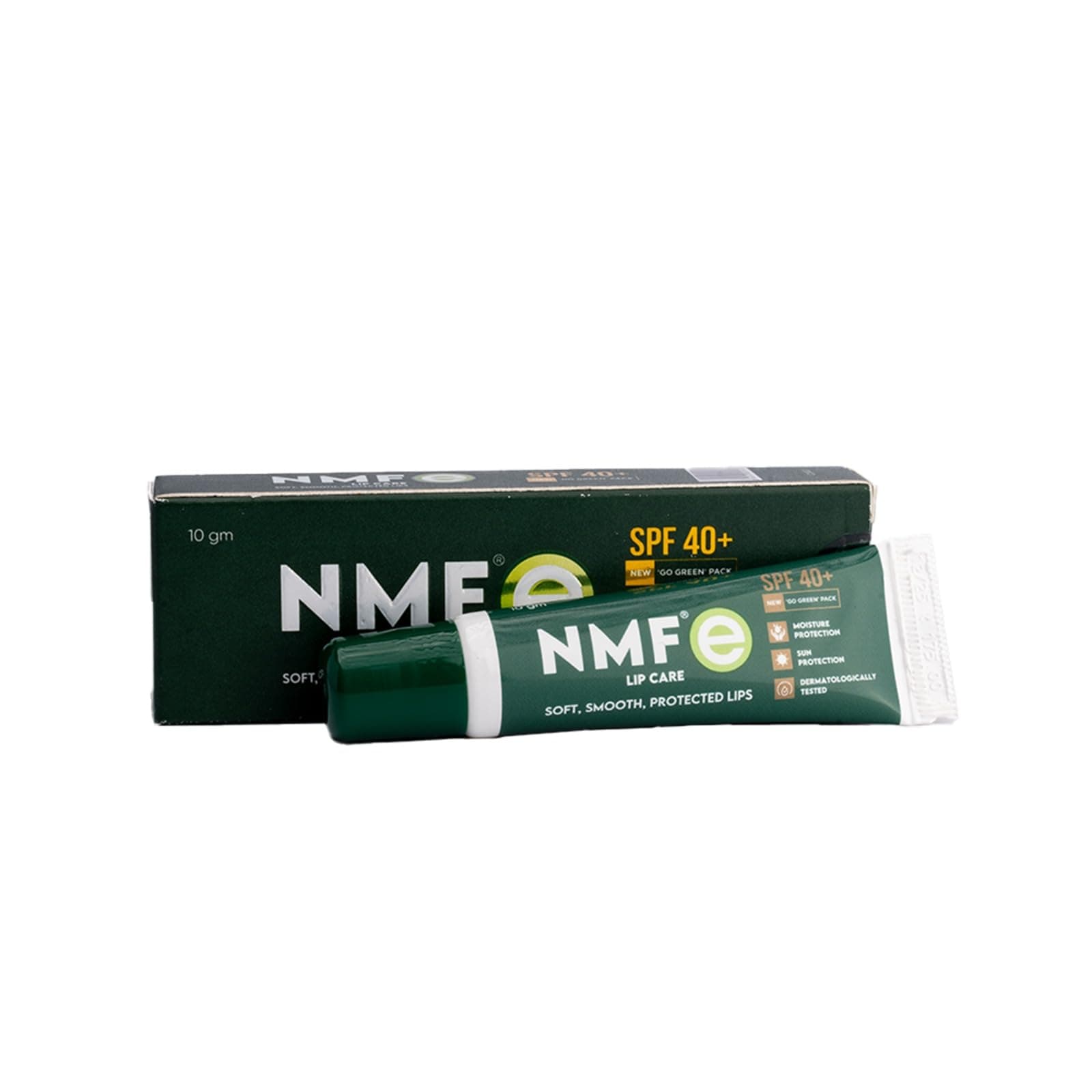 NMF-E Lip Balm with SPF 40+ | Moisturising Lip Balm for Dry & Chapped Lips | Daily Lip Care with Aloe Vera & Vitamin E | Dermatologically Tested | 10 g