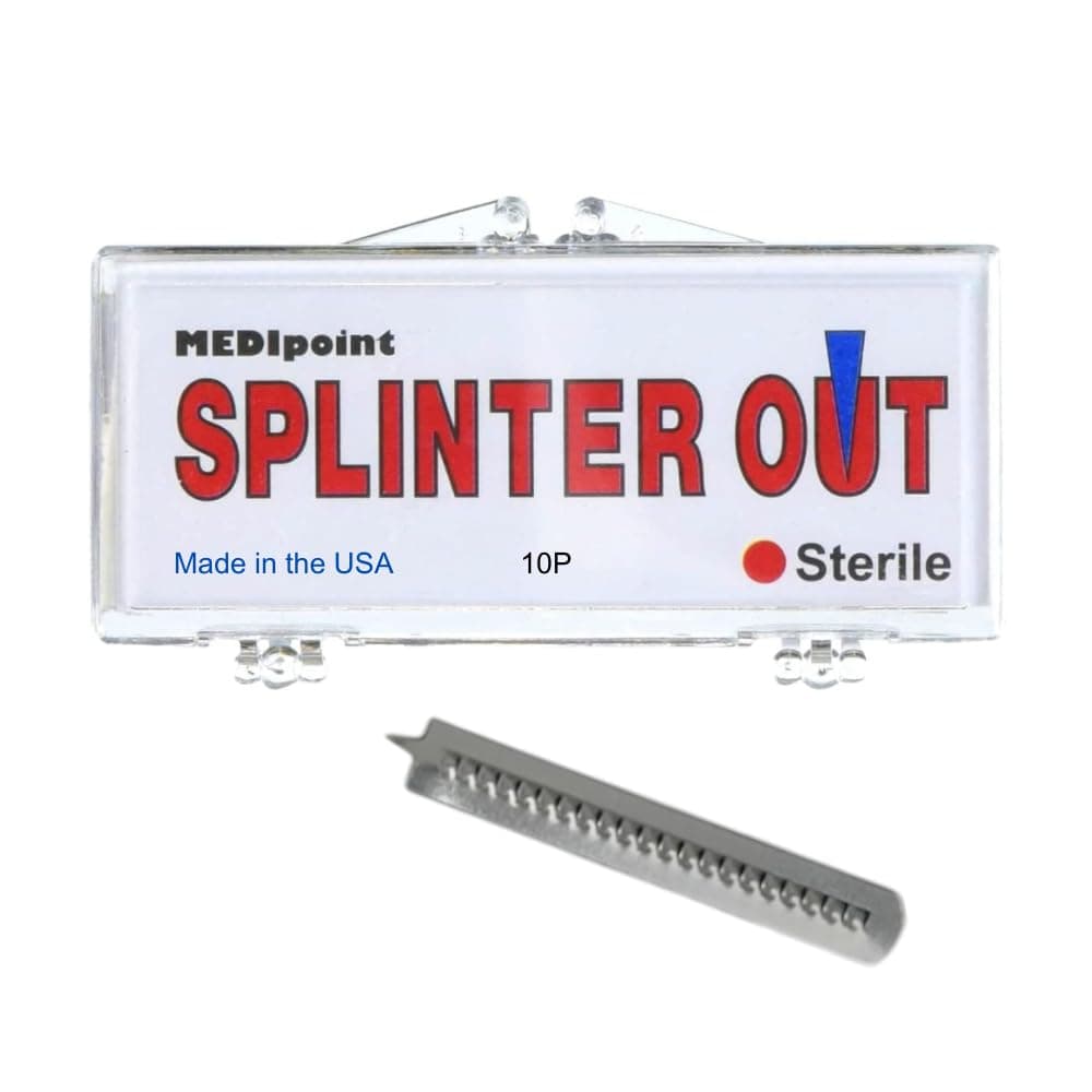 Medipoint MP76512 Splinter-Out Splinter Remover, Standard, Steel (Pack of 10)