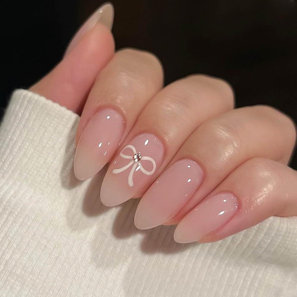 Gloss & Go Press-On Nails for Women | 24 Reusable Artificial Nails with Glue Tabs | Lightweight Fake Nails | Quick Bridal, Party & Festival Manicure Kit