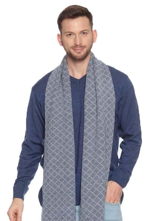 513 Men Acrylic Woolen Ethnic Design Casual Warm Winter Wear Muffler Scarf Stole,MEN463_P