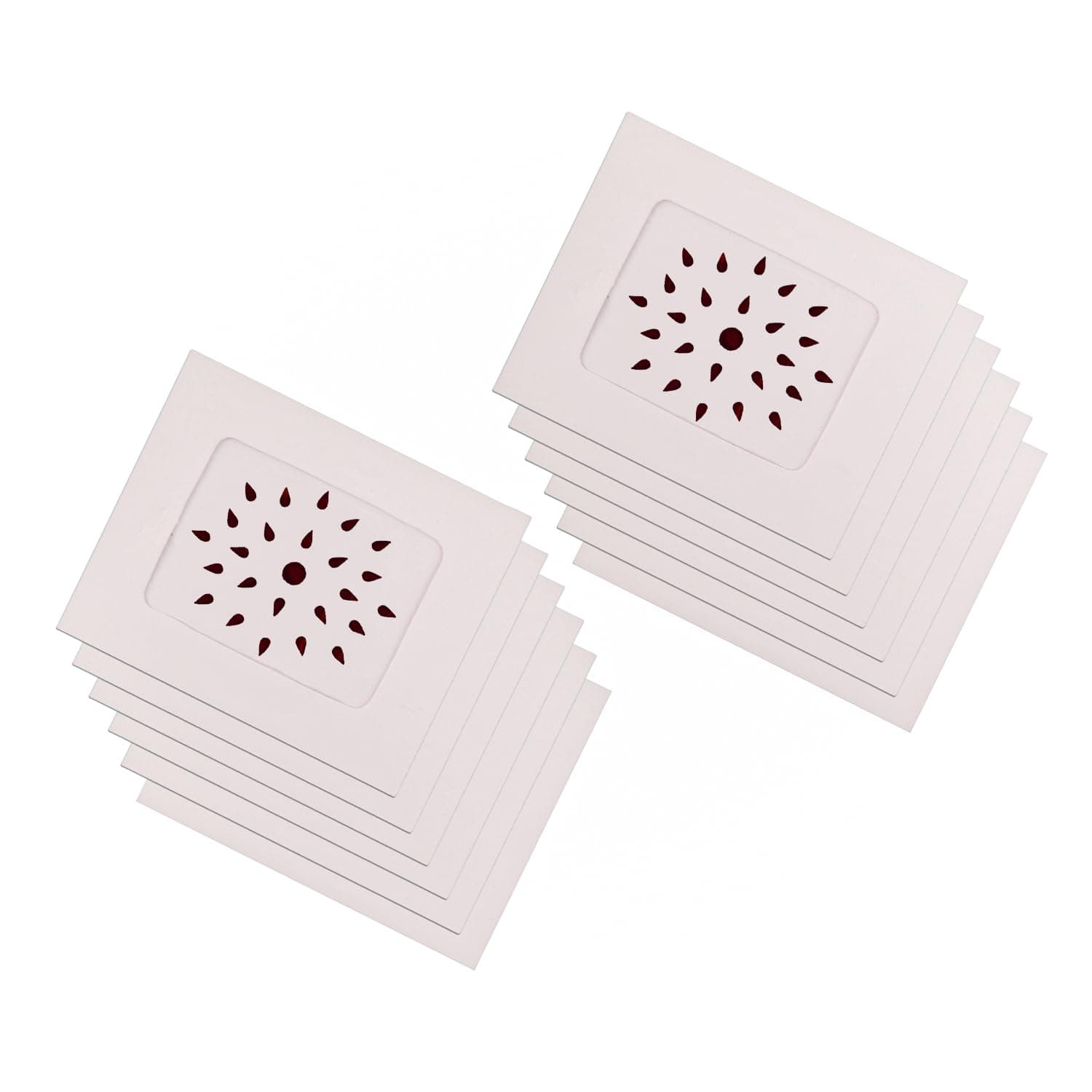 THANU'S CRAFT Premium Velvet Tilak Shape Forehead Sticker Sketch Dark Maroon Kumkum Sindoor Bindi For Women & Girls - 12 Cards (Tear Drop Maroon Bindi)