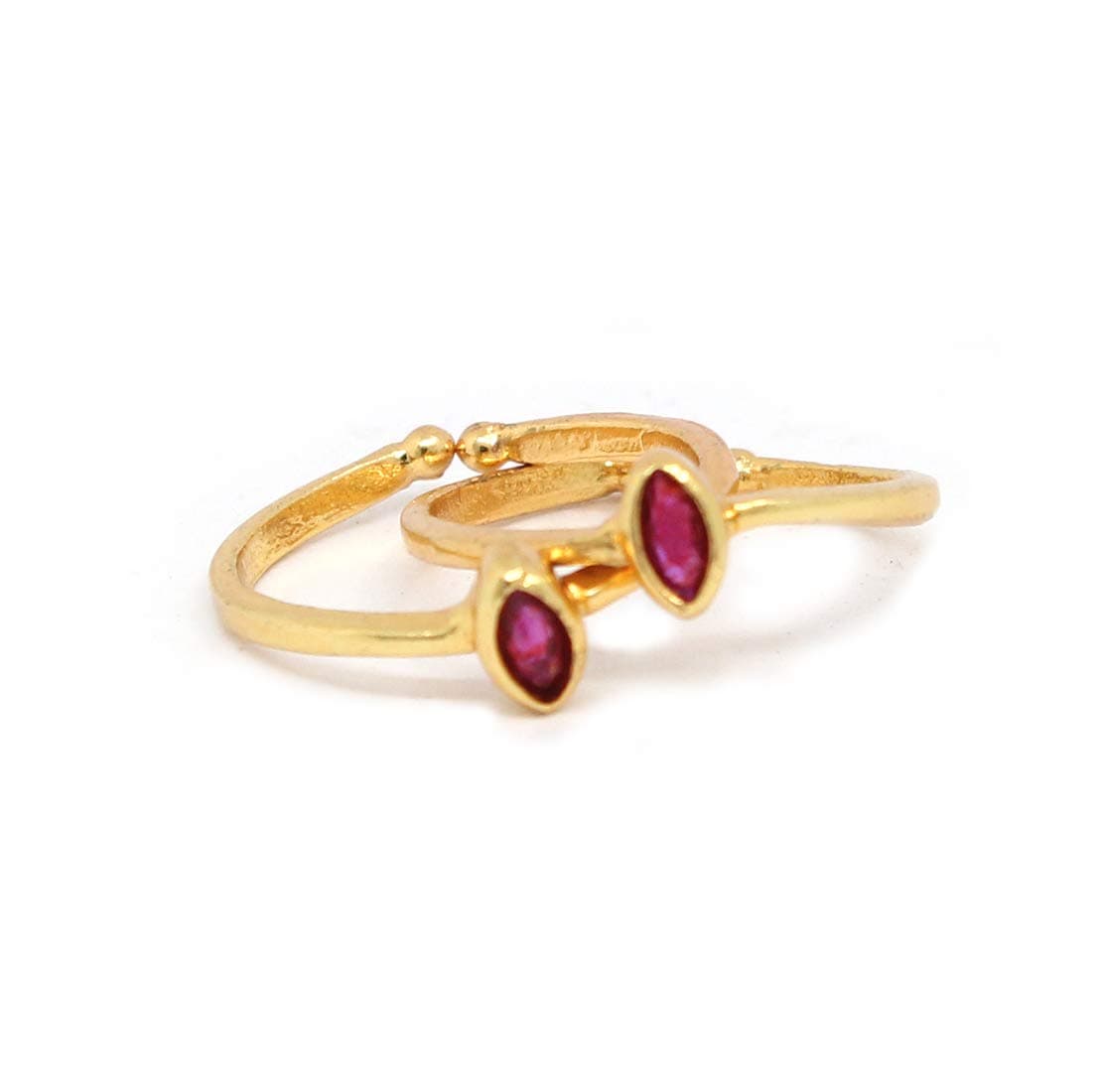 PAARI Gold toe rings for women antique gold adjustable (PE-104)