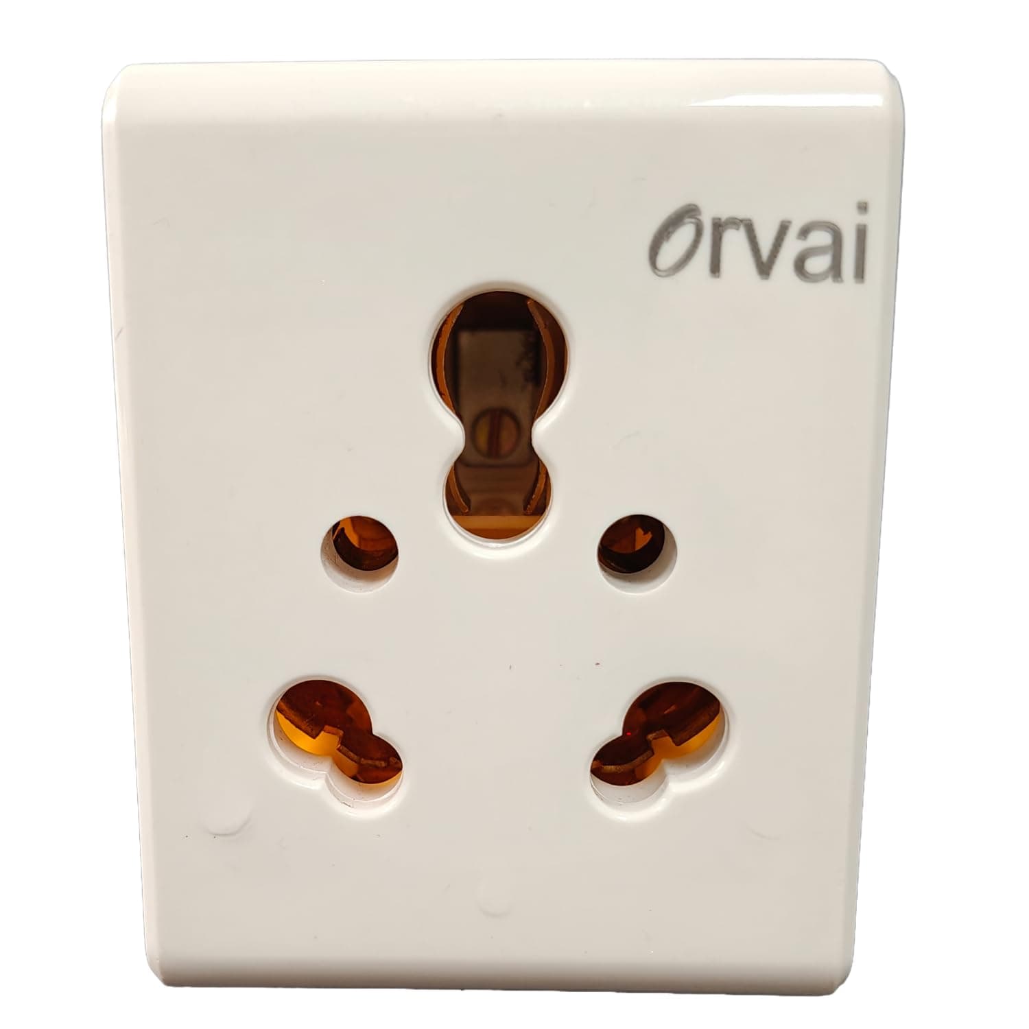 Orvai 16A to 6A Converter plug for 6A existing Socket | Heavy Appliance of Upto 2000W (2KW) consistent Load | Designed for Room Heater, Heat Convectors, Geyser, AC | Heavy Solid Pins | Polycarbonate
