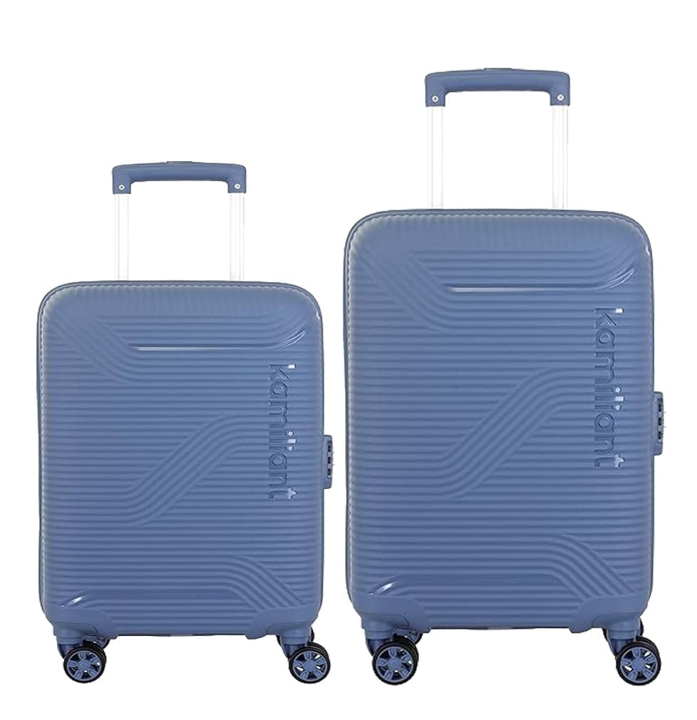 American Tourister Medium Polypropylene Kamiliant Hard Shell Double Spinner Suitcase Nexus DW 2P(C+M) BLU FIN,Blue, Small, 68 cm