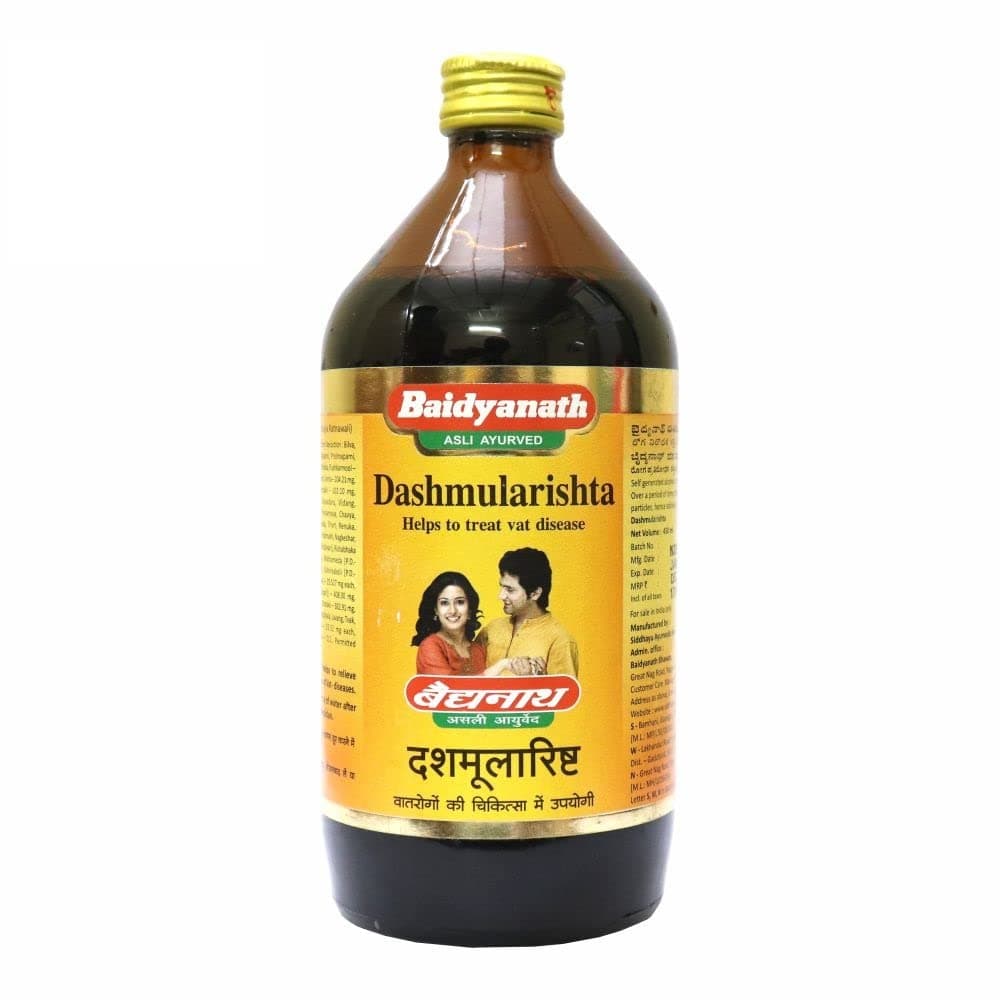 Baidyanath Asli Ayurved Dashmularishta 450 ml | Traditional Ayurvedic Tonic for Men and Women