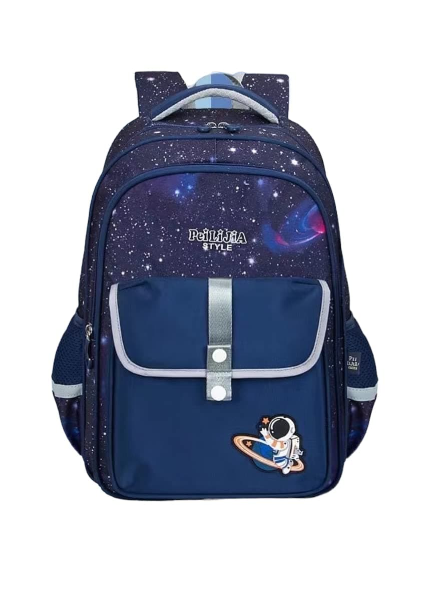 FunBlast Space Theme School Bags for Boys - High School and College Bag for Student, Multipurpose Bagpack, Orthopaedic Lightweight School Bags, Travel Bag, Picnic Bag (42 X 29 X 18 CM)