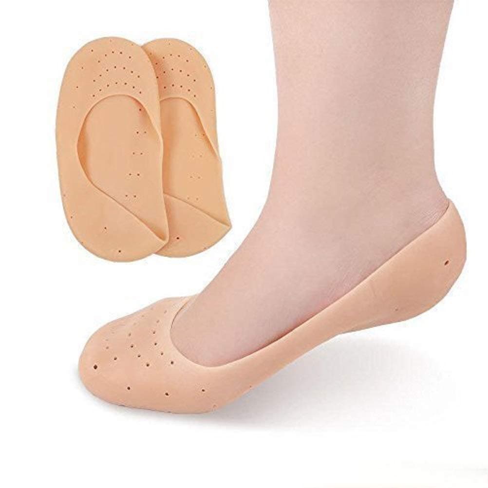 Qyrova Anti Crack Full Length Silicone Foot Protector Moisturizing Socks for Foot-Care and Heel Cracks,socks for cracked feet,heel pad for heel pain,anti crack heel socks