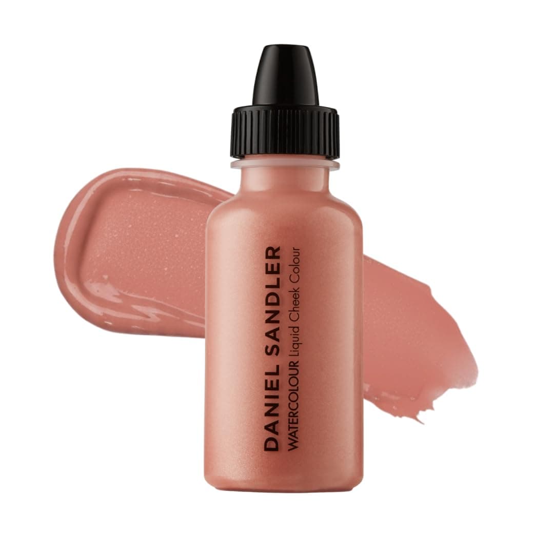Daniel Sandler Watercolour Liquid Blush for Cheeks, Lips & Eyes Lightweight Formula - Rose Glow