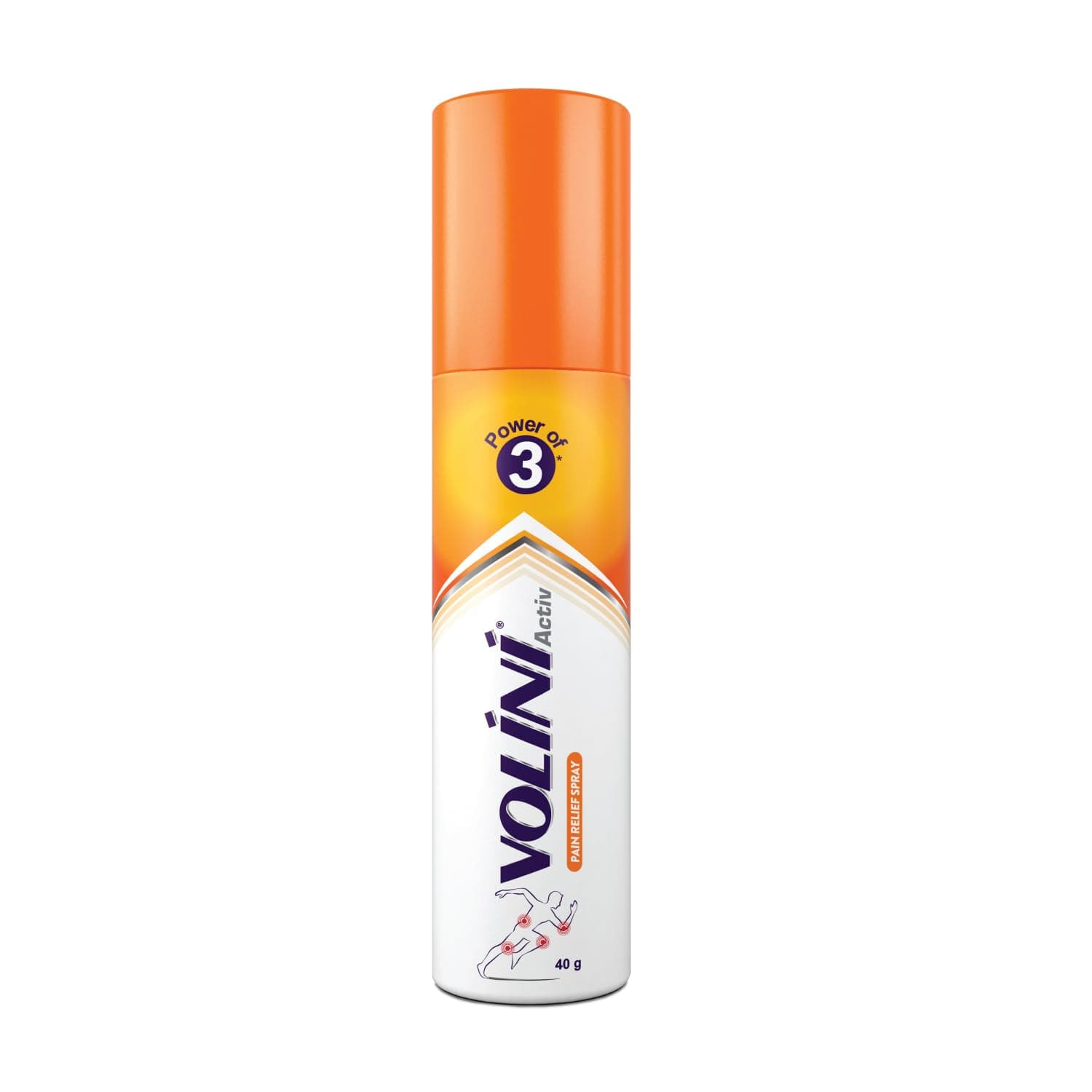 Volini Activ Pain Relief Spray 40 g | Quick Relief from Back Pain, Neck/Shoulder Pain, Sprain & Joint Pain | With Powerful Ingredients – Gandhapura Oil, Pudina Satva, Shallaki Gum, Laung Oil & Capsaicin | Deep Penetration Spray | Recommended for Sports Injuries, Active Lifestyle Injuries & Everyday Pain Relief