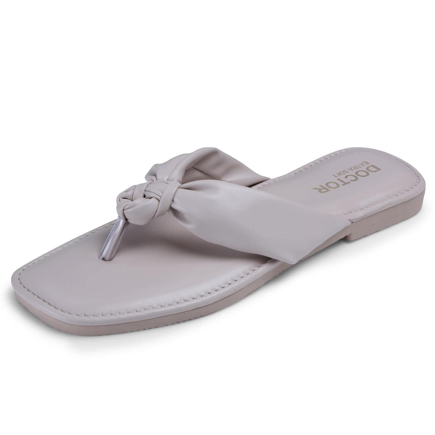 DOCTOR EXTRA SOFT Fashionable Stylish Trendy Memory Foam Flat Thong Flip Flop/Slippers for Women|Comfortable & Lightweight|Breathable & Anti-Slip|Outdoor Casual Chappals Sandals Ladies & Girls D-653
