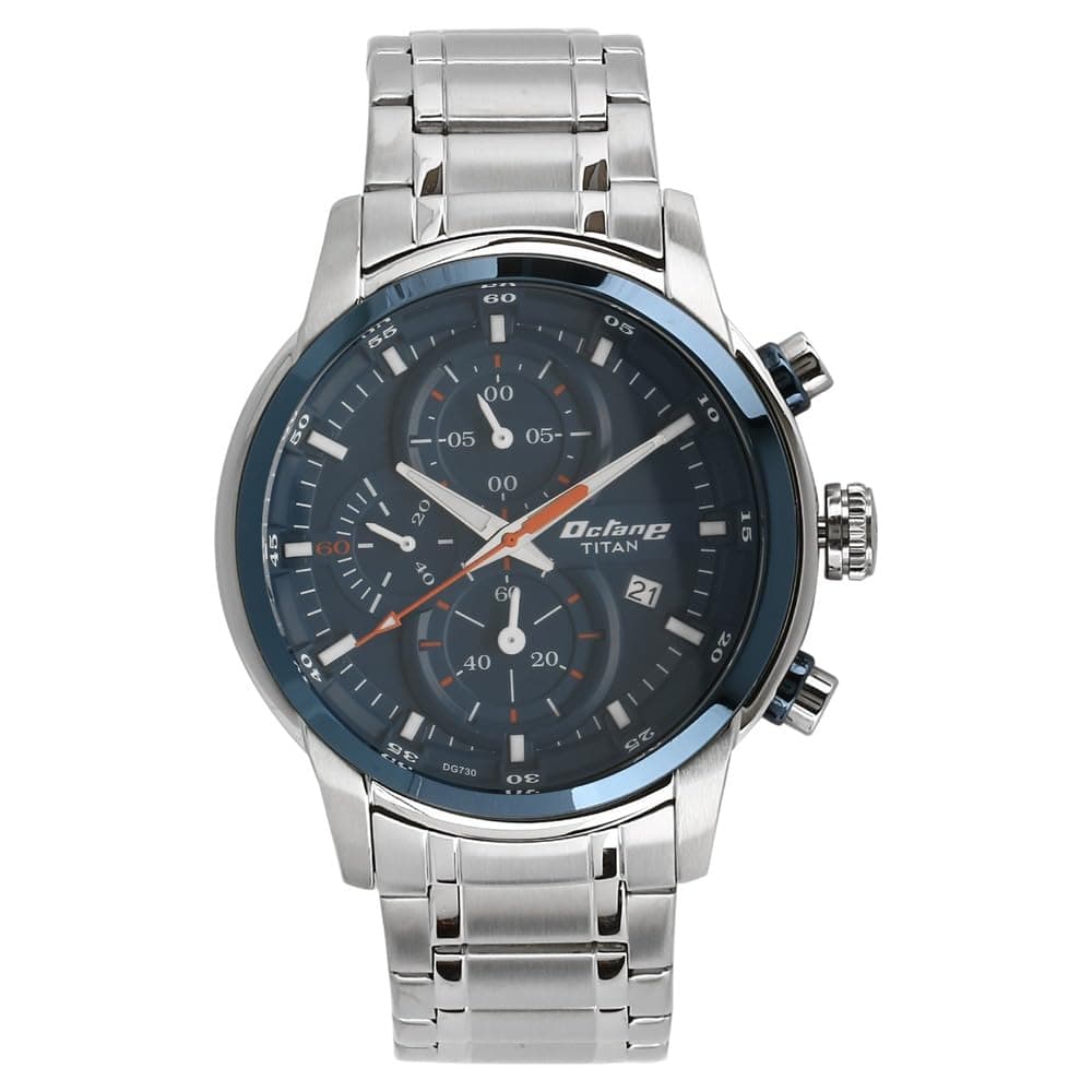 Titan Octane Chronograph Blue Dial Men Watch -NM90086KM01 / NL90086KM01/NP90086KM01