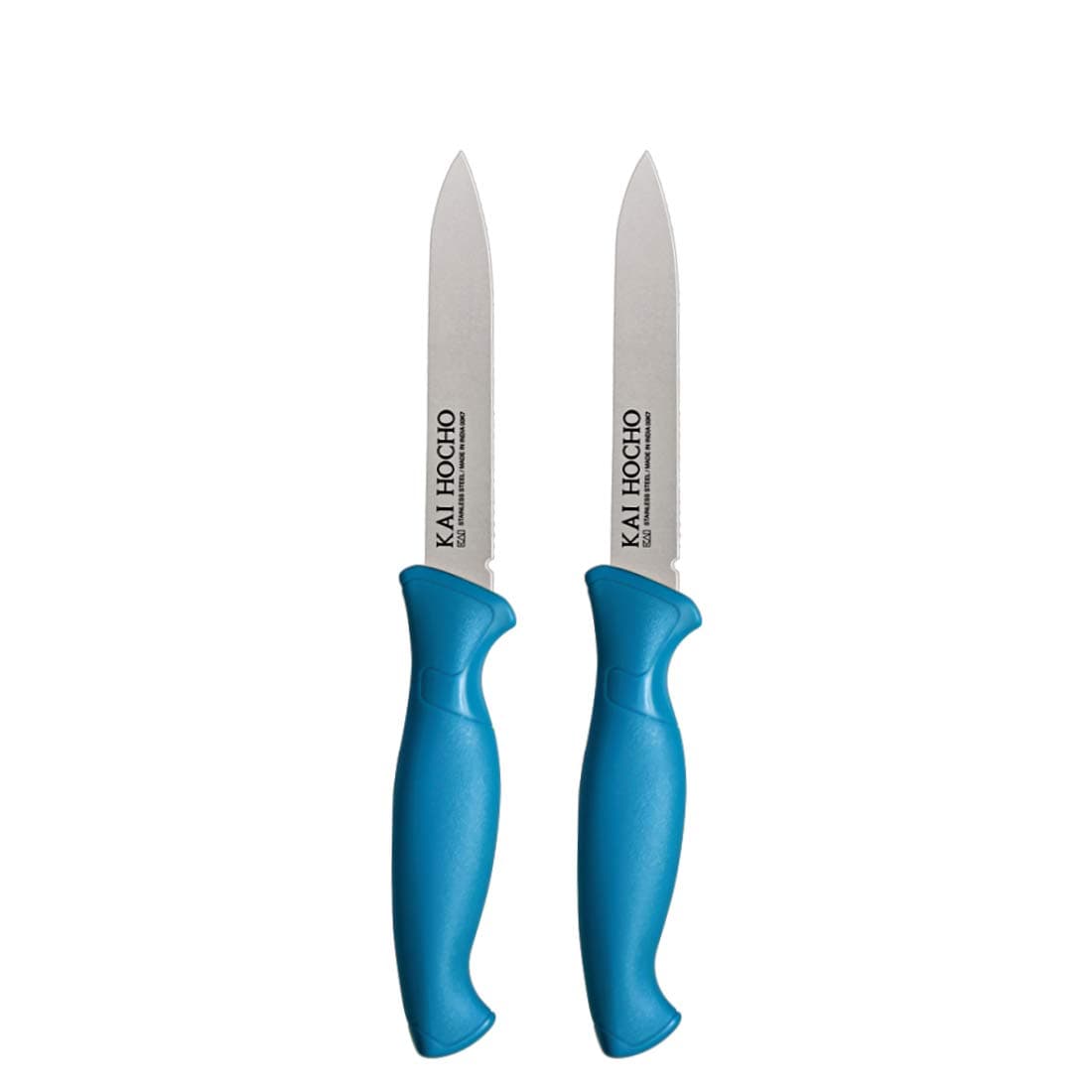 Kai Stainless Steel Kitchen Knife Set, 2 Pieces, Blue