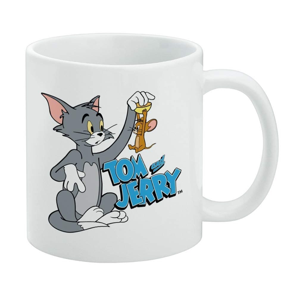 Tom and Jerry Best Friends Ceramic Coffee Mug Gift Mugs for, 11oz, White