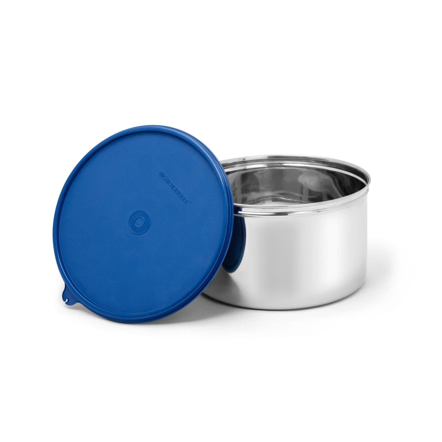 Signoraware Storewell Stainless Steel Container | Airtight & Leakproof | Maintain the Freshness & Crispness for Hours | Ideal For keeping Grains, Flour & Sugar | Leftover Container (3 Ltr | ModBlue)