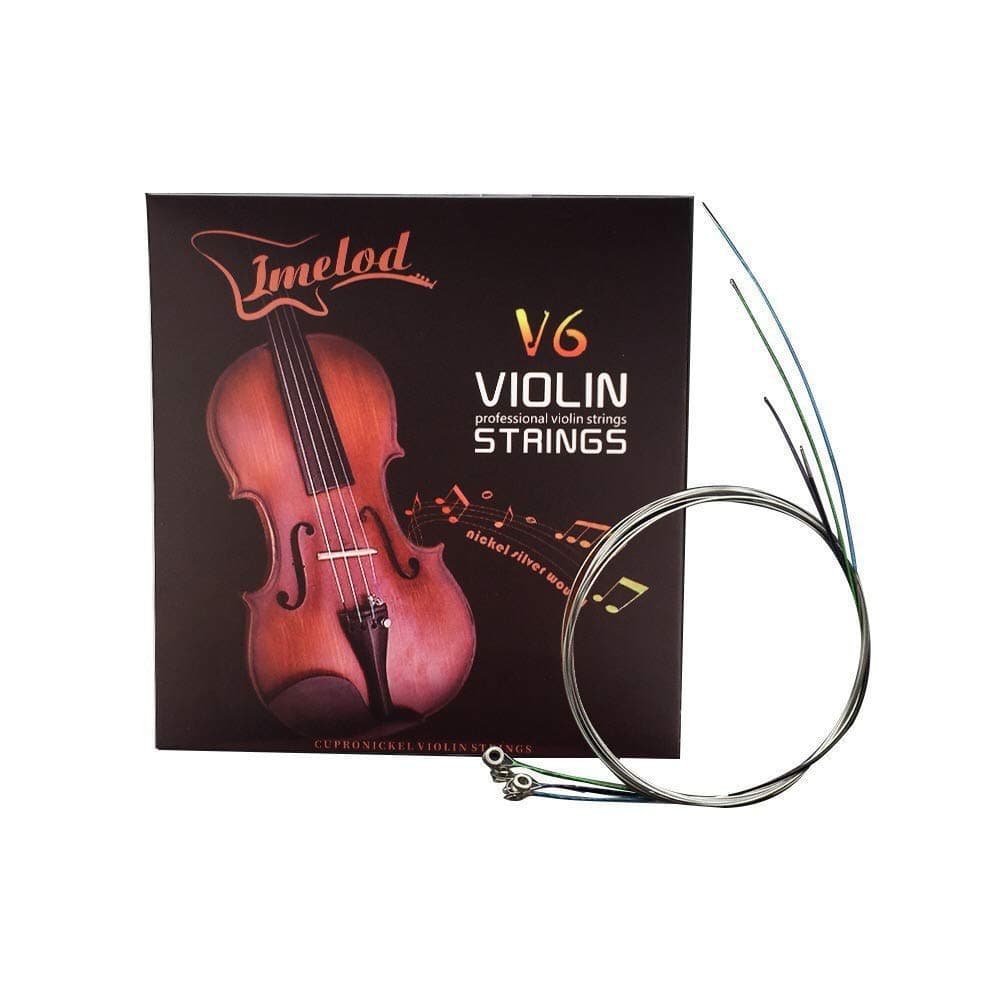Violin strings Universal Full Set (G-D-A-E) violin Fiddle String Strings Steel Core Nickel-silver Wound with Nickel-plated Ball End for 4/4 3/4 1/2 1/4 Violins