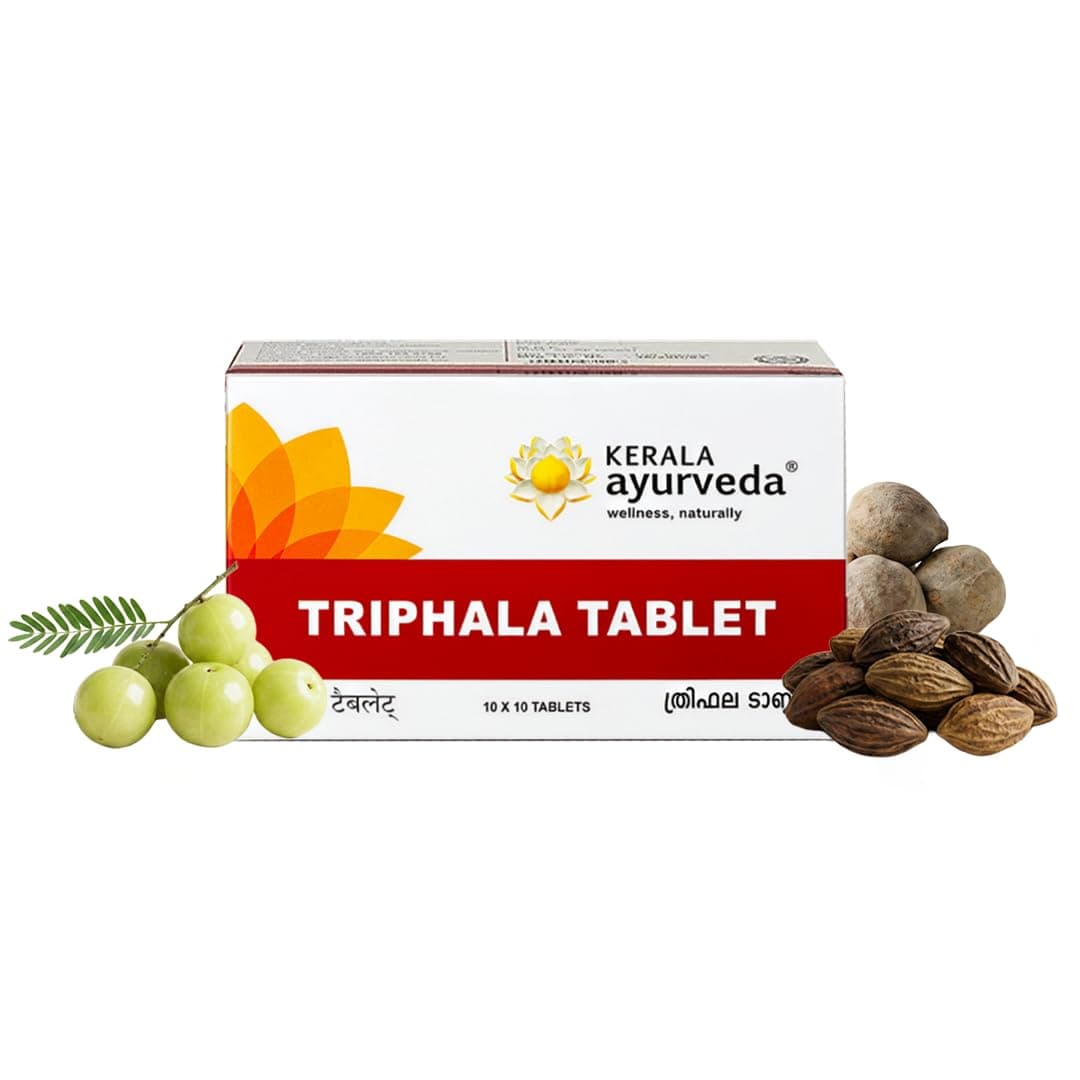 KERALA ayurveda Triphala Churna Tablets Constipation Relief 100 Tablets