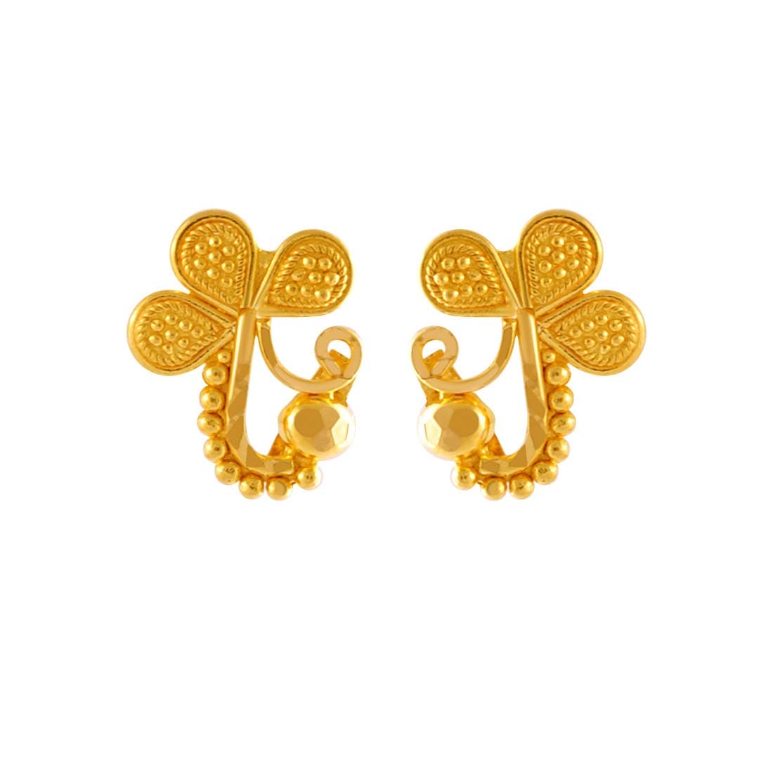 P.C. Chandra Jewellers 22k (916) Metal Yellow-Gold Earring for Women