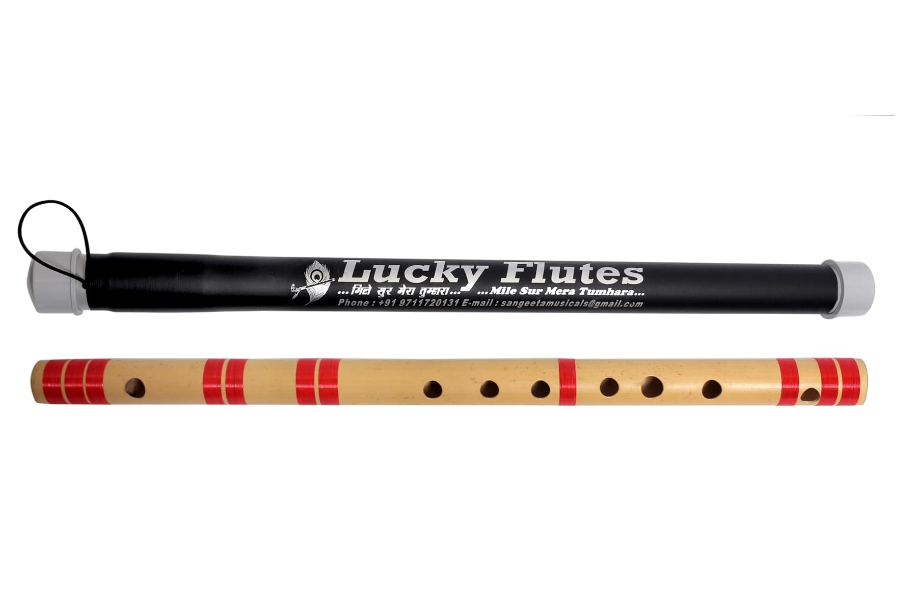 Lucky Flutes A Natural Bass Bamboo Flute Handmade