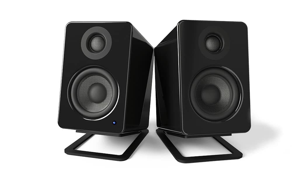 Alzarsi DSS D3-1 Metal Desktop Speaker Stands Mini Black Pair