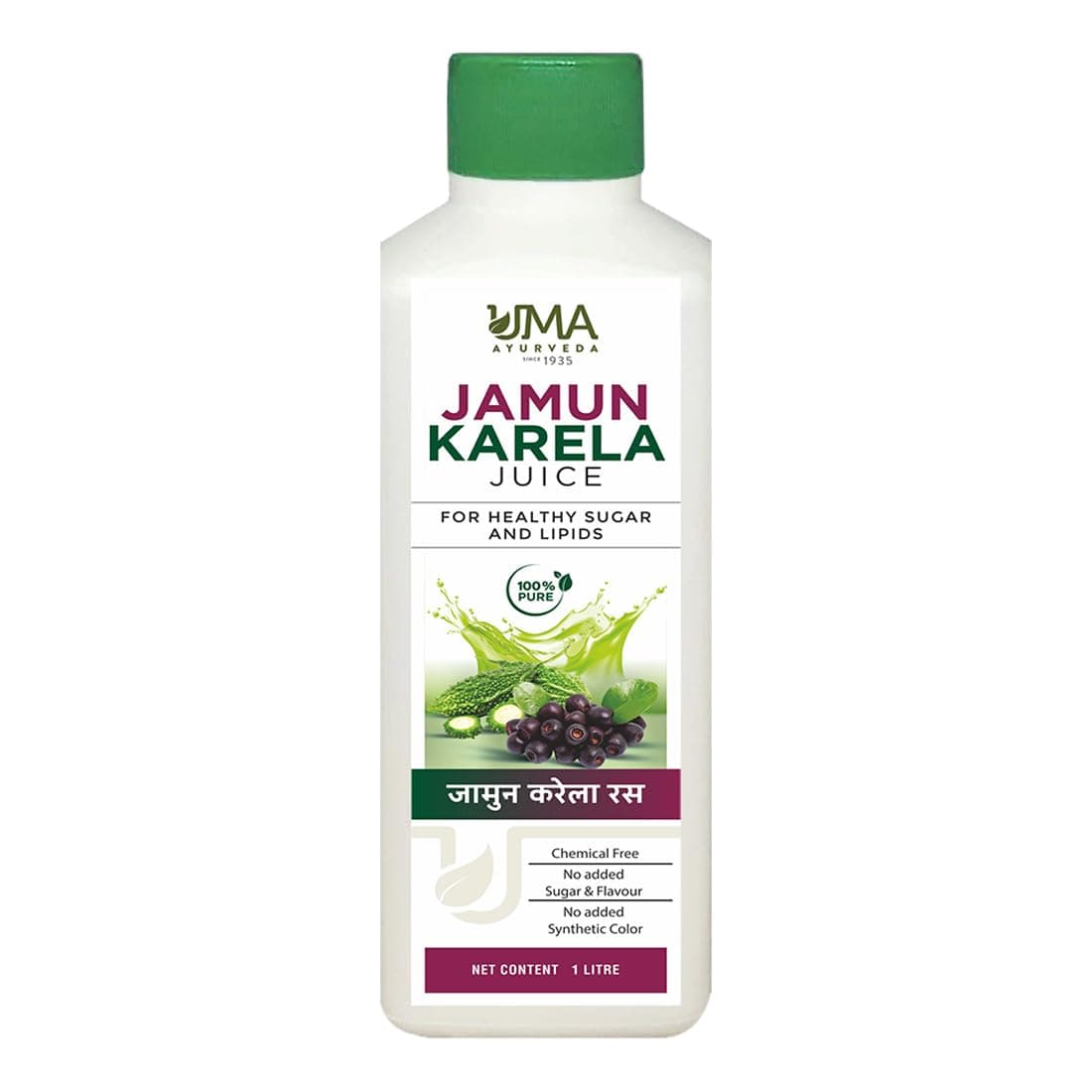 Uma Ayurveda Jamun Karela Juice 1000 ML Pack of 1