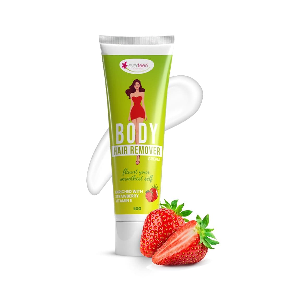 everteen Strawberry Hair Removal Cream for Women