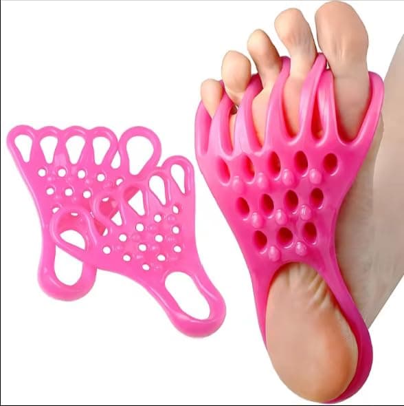 FAMOUS SHOP Silicone Foot Stretch Strap Bunion Bone Hallux Valgus Corrector Toes Separator Sole Stretch Band Toe Grip Correction Device Stretching Foot Massager Sole Stretch Band
