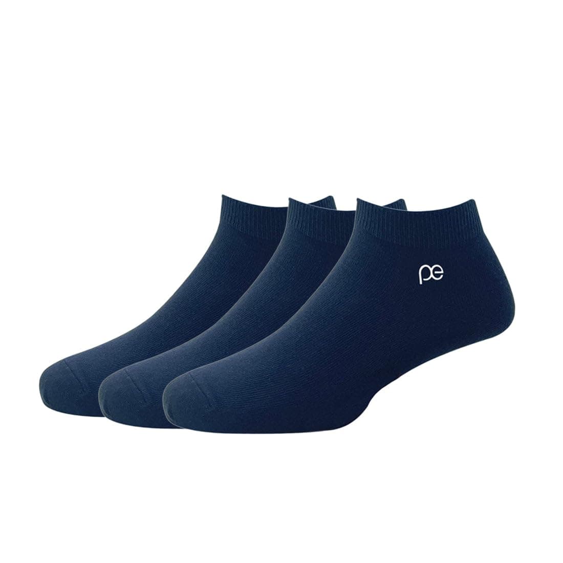 Peter England Mens Cotton Ankle Length Socks (Pack of 3) Navy