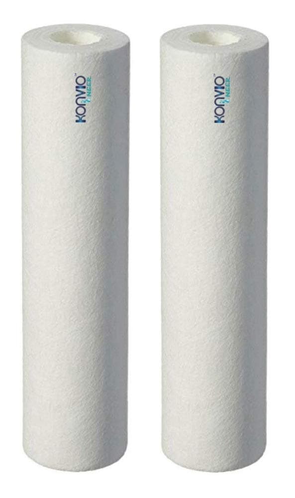Konvio NEER Set of Two High Density 10-Inch 5 Micron PP Spun Filter for pre Filter of All Type RO Water Purifiers(2, Spun)