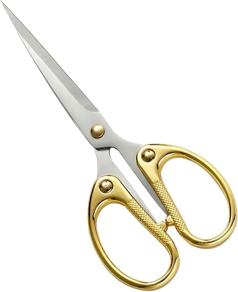 PUTHAK Embroidery Scissors 5.5 Inch | Sharp Stainless Steel Craft Shears for Sewing, Needlework, Artwork & Office Cutting | Precision Thread Trimmer