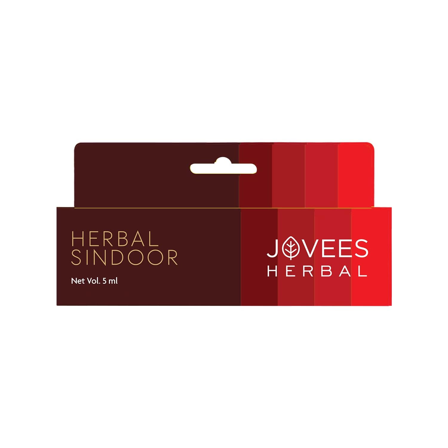 Jovees Herbal Red Liquid Sindoor | Rich Color | Quick Drying & Long Lasting | Water-Proof | Smudge-Proof | Sponge Tip Applicator| For All Skin Type | 5ML