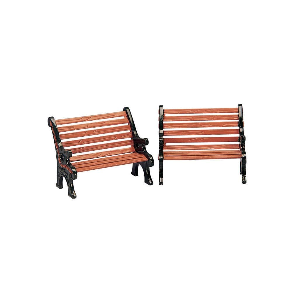 Table Accents Lemax Set of Two Park Benches