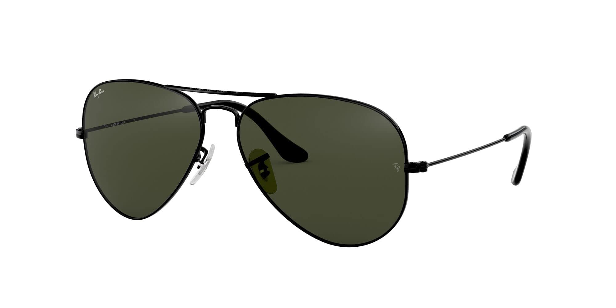 Ray-Ban, Polished Black/ Green, XL (137mm)