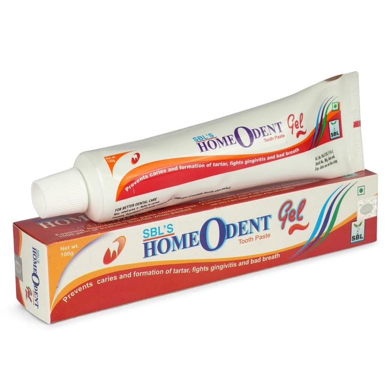 SBL Homeodent Toothpaste Gel 100GM – Fights Gingivitis, Reduces Sensitivity, Prevents Caries, Eliminates Bad Breath, Removes Plaque, and Controls Tartar