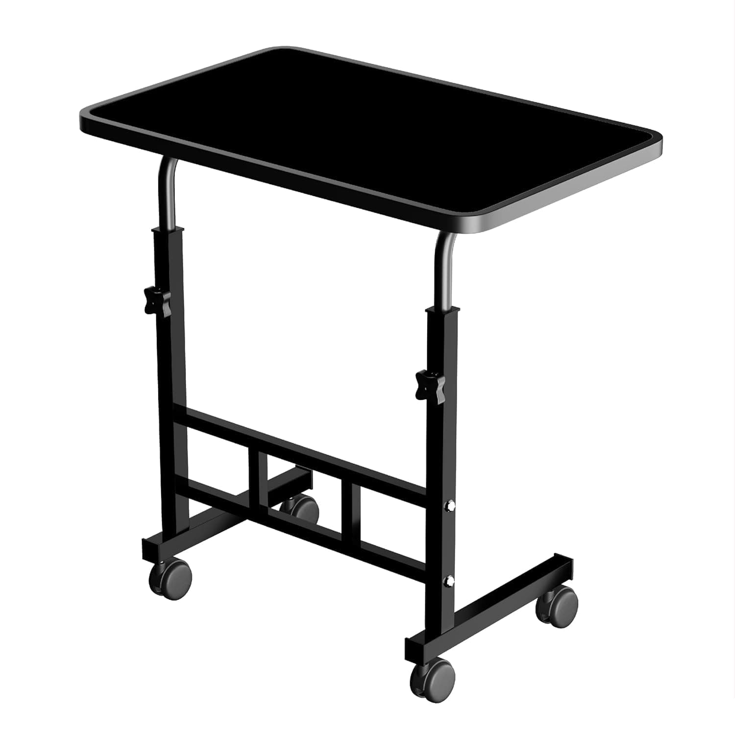 Privilon Innovation Multi-Purpose Laptop Table, Study Table| Bed Table| Adjustable Height, Portable for Office, Work Form Home | DIY Table, Easy to Assemble, Engineered (ADJ Black)