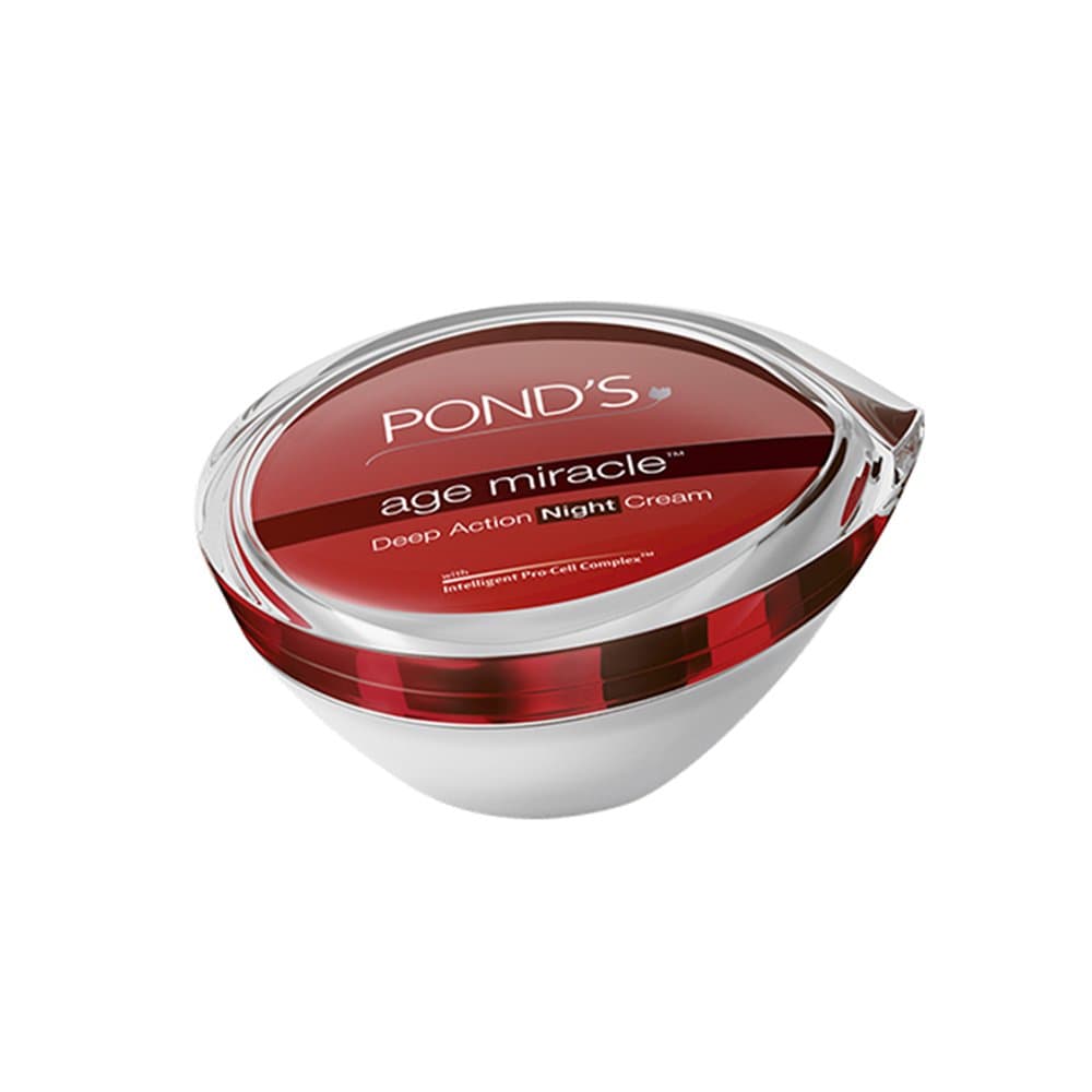 POND'S Age Miracle Wrinkle Corrector Anti Aging Night Cream, with Retinol-C Complex, 50 grams