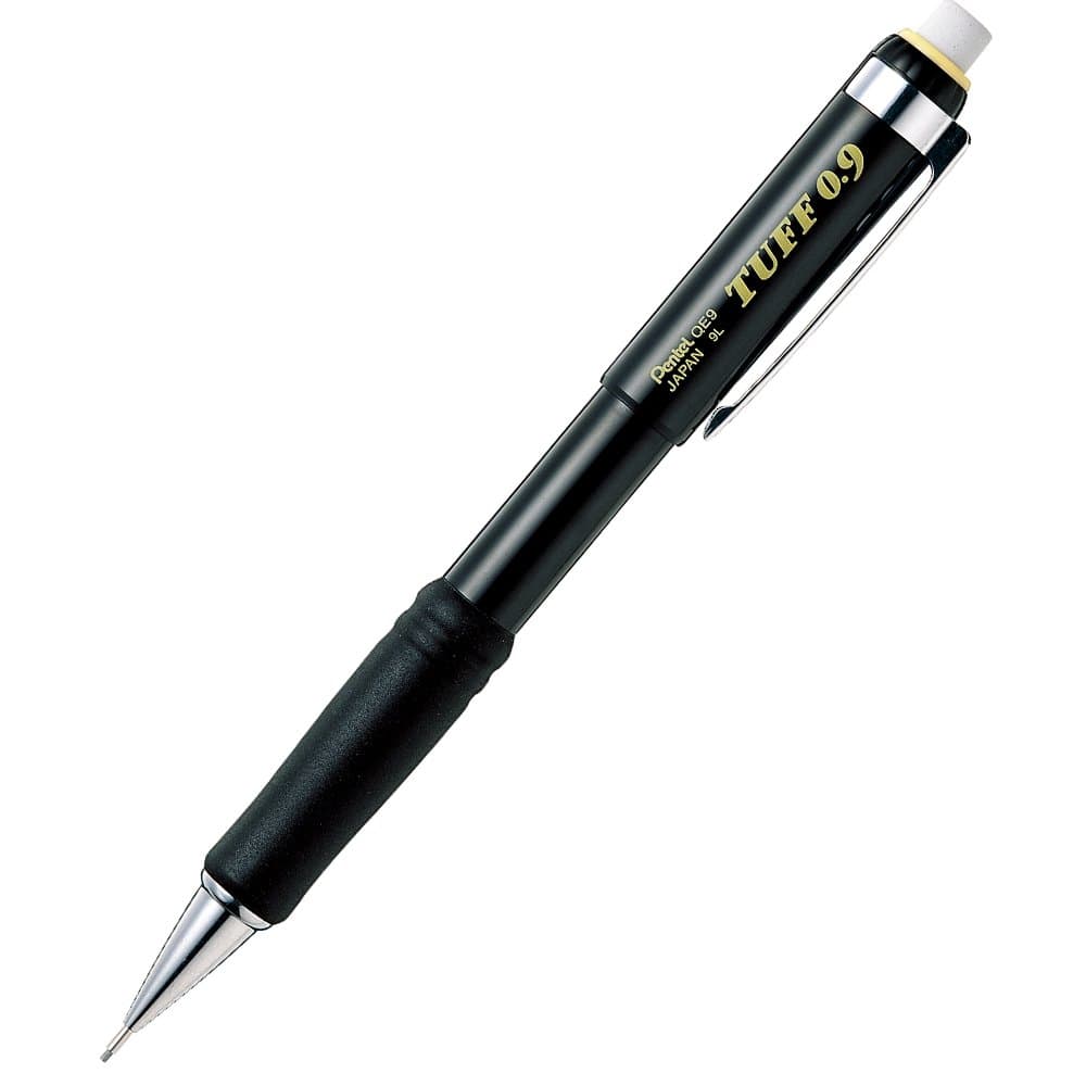 Pentel XQE9-A Tough Mechanical Pencil, Black Shaft, 0.9, 5 Pieces