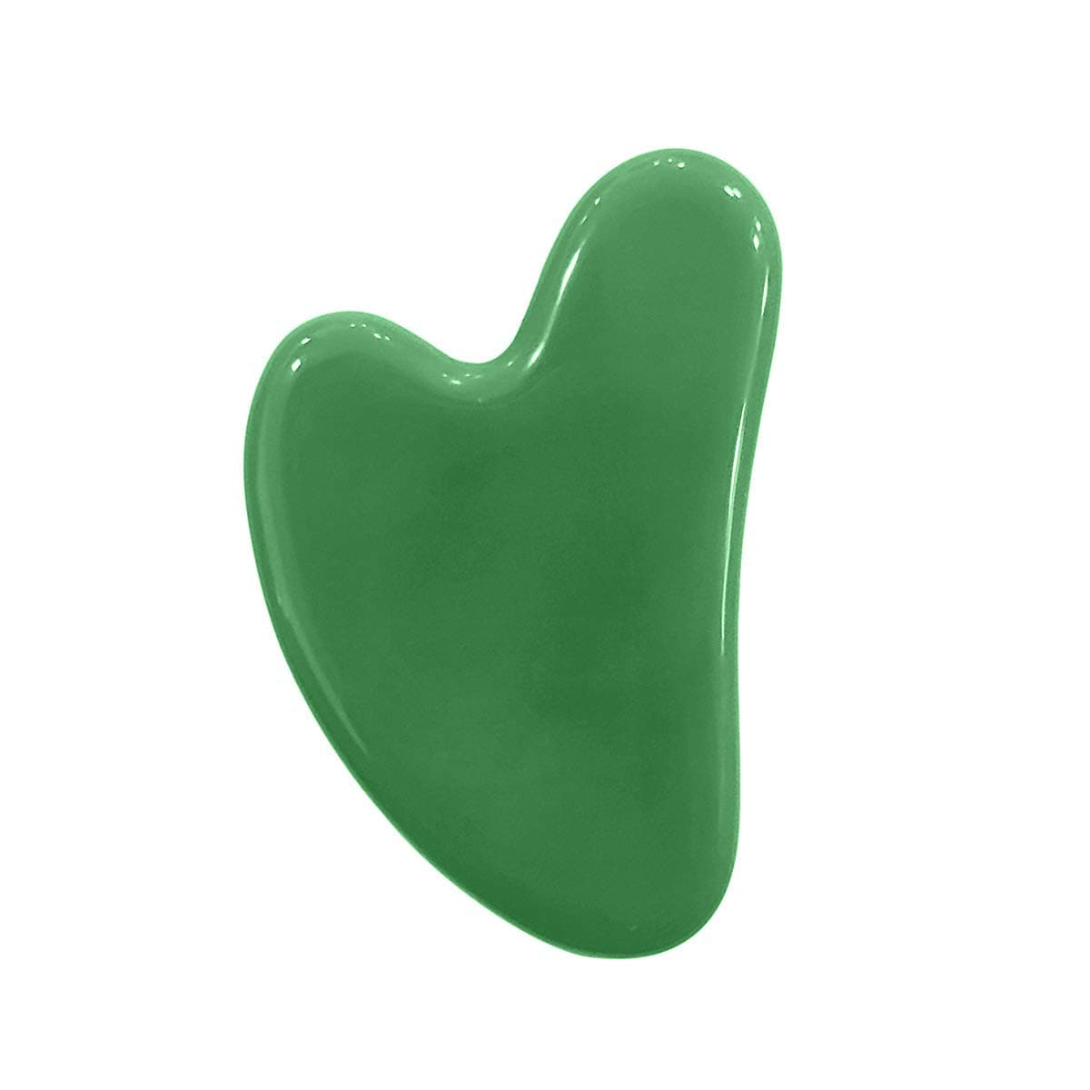 Ina Beauty Large Gua Sha Heart - Natural Jade Stone Massager for Face to Lift, Decrease Puffiness and Tighten