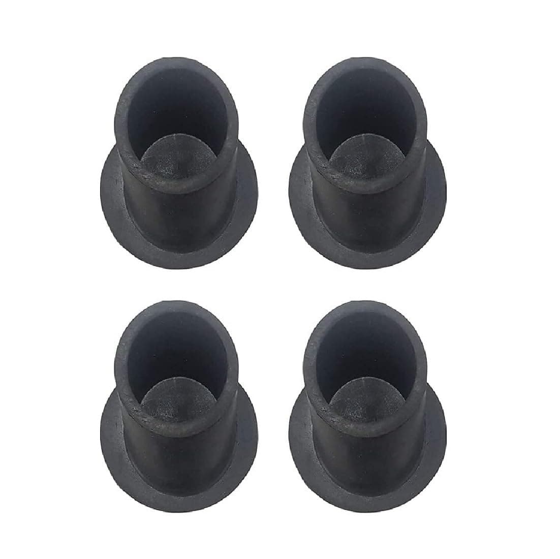 MYSACART Vacuum Rubber Pad Round Pipe Baby Swing Cradle Ghodiyu Datta 1.5" Inch 4 Pcs, Black