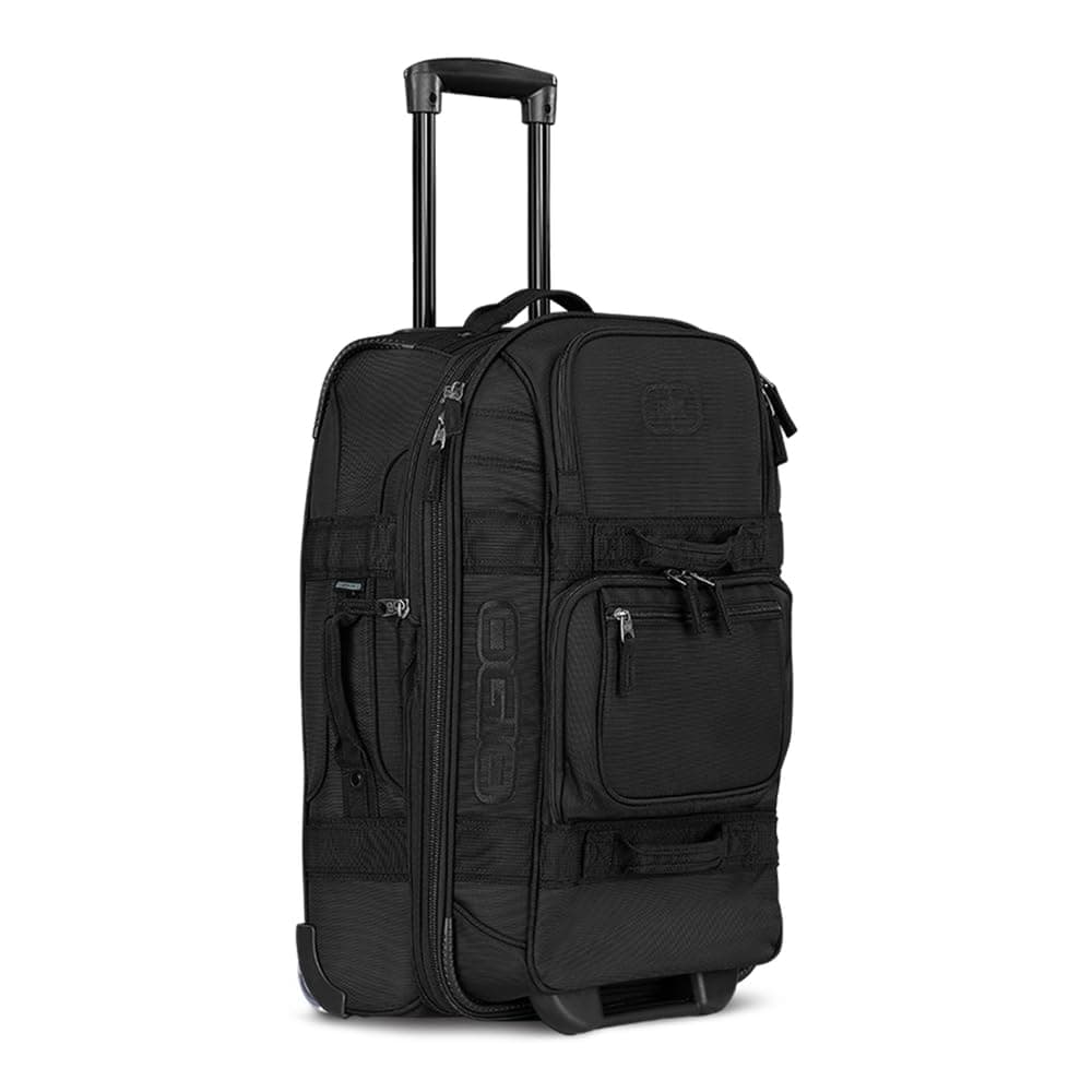 OGIO Layover Wheeled Cabin/Carry On (Expandable 45L, Upto 5cm) Durable Travel Luggage with Multi Compartment, Skate Wheels