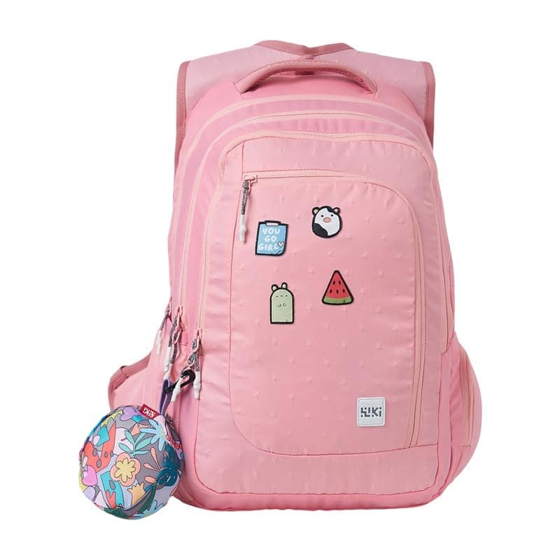 Wiki Stylish Unisex Backpack | Girl 4 Durable & Lightweight backpack for Men & Women | Laptop Backpack for Office, Gym, Travel (34 Litre, Pink)
