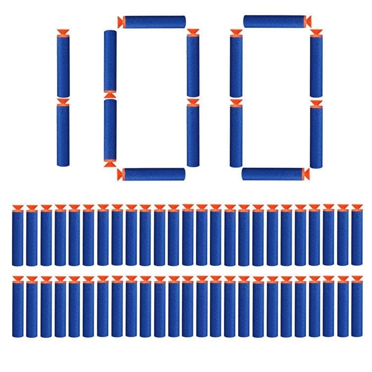 VGRASSP Soft Foam Suction Bullets Darts for Toys Guns -Sticky Safe Compatible with Nerf N-Strike and Blaze Storm Guns (Pack of 100) - Color As Per Stock,Blue