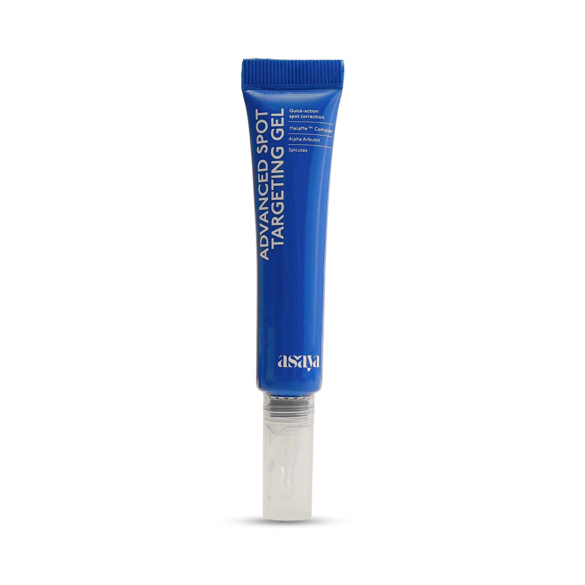 Asaya Advanced Dark Spot Targeting Gel | Reduces Pigmentation, Post-Inflammatory Hyperpigmentation, Acne Marks & Scars | MelaMe™ Complex, Spicules & Alpha Arbutin | for Oily, Sensitive & Dry Skin - 15 g